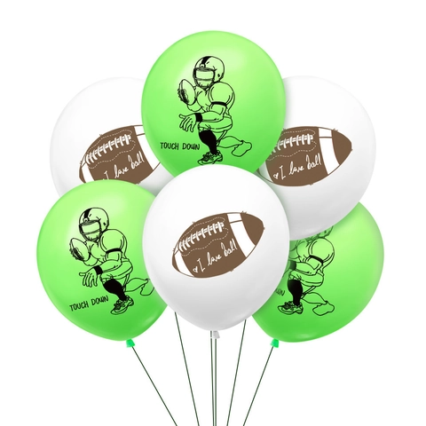 Amerikanische Football Thema Party Latex Luftballons Rugby Spieler Muster Sport Geburtstag Super Bowl Dekorationen