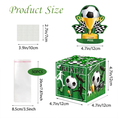 Kreative Fußball Motto Geld Ziehen Box Für Kuchen Dekoration Sport Party Geburtstag Überraschung Geschenk Box Mit Topper Und Taschen