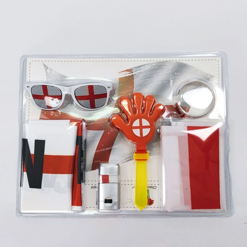 Articoli per il Tifo del Mondiale Occhiali Bandiera Nazionale Sciarpa Braccialetto Batacchio Trucco Viso Calcio Accessori per Feste Eventi Sportivi