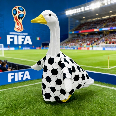 Sports Goose Clothing Set Pet Dog Costume Soccer Baseball Basketball Rugby Theme Outfits For Porch Goose Statue Decor
