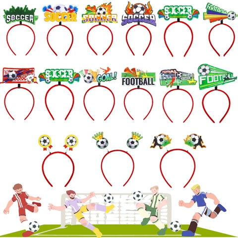 Soccer Fan Headband Football Match Cheering Accessory World Cup Party Headwear Sports Celebration Goal Soccer Trophy Headband