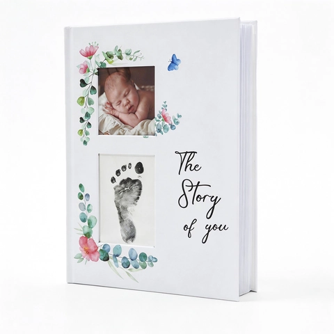 Baby Erinnerungsbuch Hardcover Wachstumstagebuch Für Die Schwangerschaft Bis Fünf Jahre Meilensteine Mit Aufklebern Und Etui