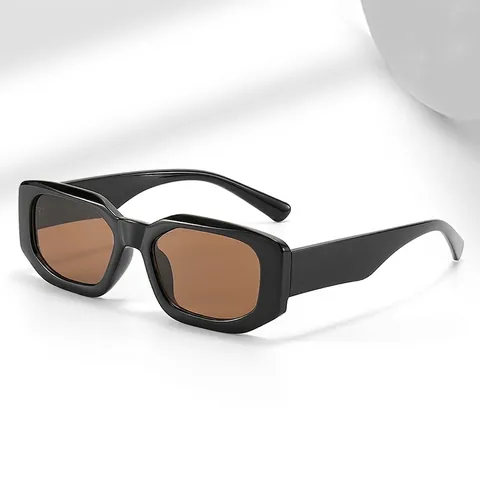 Retro Square Polygonal Sunglasses For Women Men PC Frame AC Lens UV400 Protection Fashion Trend Street Style Sun Glasses