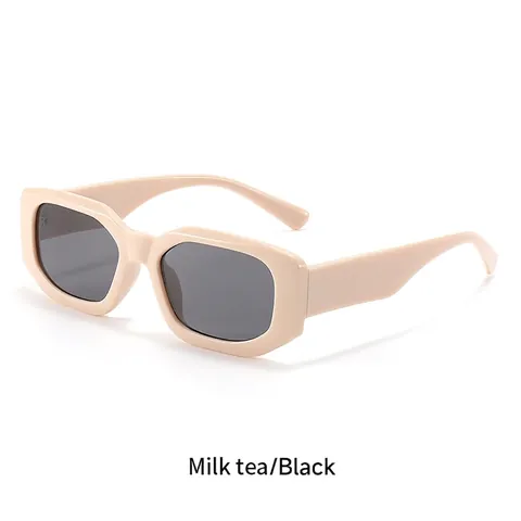 Retro Square Polygonal Sunglasses For Women Men PC Frame AC Lens UV400 Protection Fashion Trend Street Style Sun Glasses