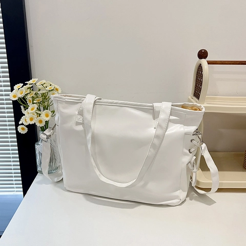 Bolso Ita Moderno de Cuero PU para Mujer Con Ventana de PVC Transparente Bolso de Hombro Minimalista de Color Sólido para Uso Diario
