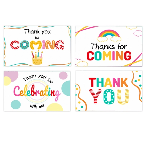 Kleurrijke Bedankkaarten Regenboog Stippen Uitnodigingskaarten Voor Vieringen Cadeauverpakking Decoratie Feestartikelen