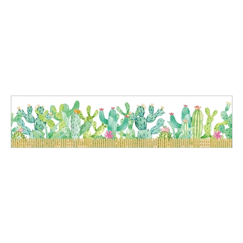 Aquarell Kaktus Pinnwand Randaufkleber Muschelrand Dekor Für Klassenzimmer Schule Breite Papier Selbstklebende Etiketten