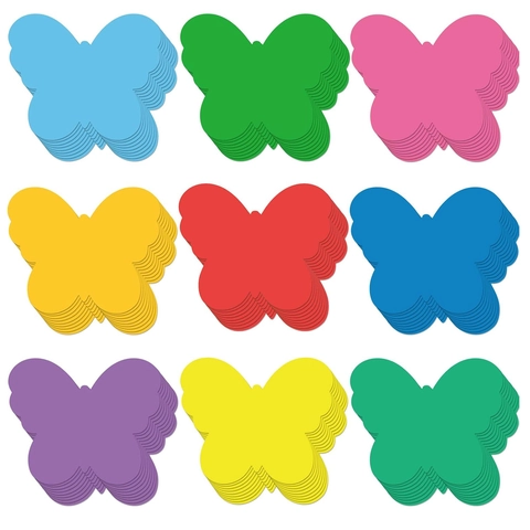 Multicolor Butterfly Cardstock Cutouts For Classroom Bulletin Board Decoration Hollow Butterfly Wall Decor For Home School Party DIY Crafts