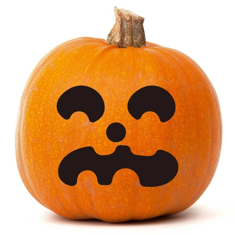 Αυτοκόλλητα Προσώπου Κολοκύθας Halloween DIY Μαύρο Βινύλιο Jack-O-Lantern Εκφράσεις Για Πάρτι Παράθυρο Τοίχο Διακόσμηση