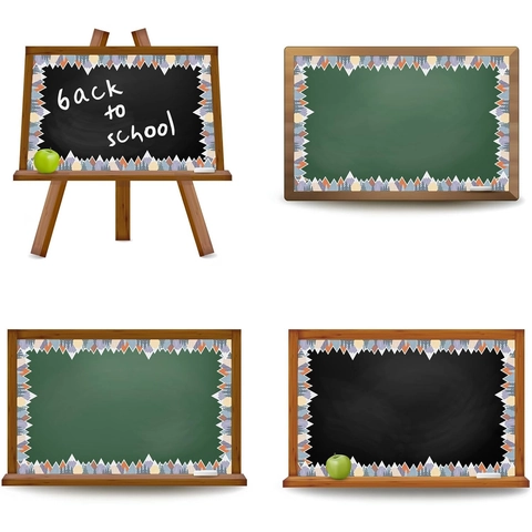 Wald und Berge Schwarzes Brett Randaufkleber Selbstklebend Wellenrand Klassenzimmer Tafel Whiteboard Deko Schulstart Zubehör