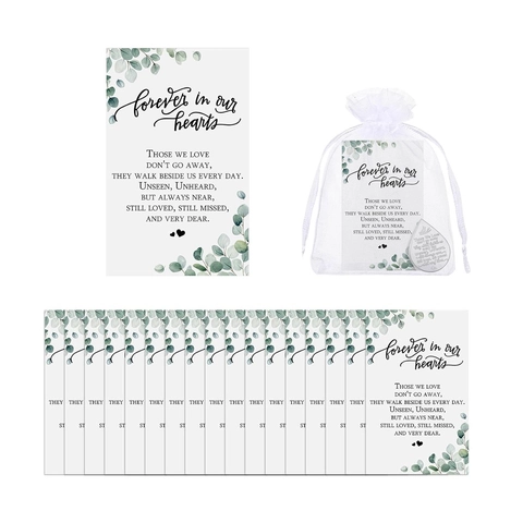 Memorial Funeral Prayer Cards Bereavement Sympathy Cards For Celebration Of Life Memorial Service Pocket Prayer Token Cards