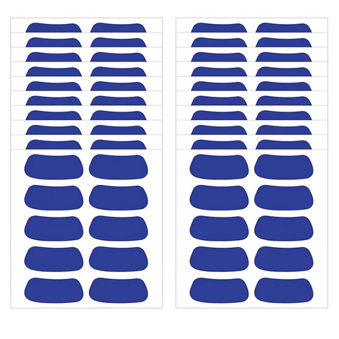 Self Adhesive PVC Eye Black Stickers For Sports Football Baseball Party Face Stickers Matte Finish Game Day Fan Decorations