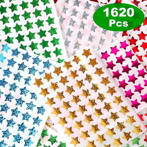 Holografische Stern Aufkleber Glitzer Belohnungstabelle Dekoration Für Lehrer Schüler Klassenzimmer Schule Planung Kleine Aufkleber