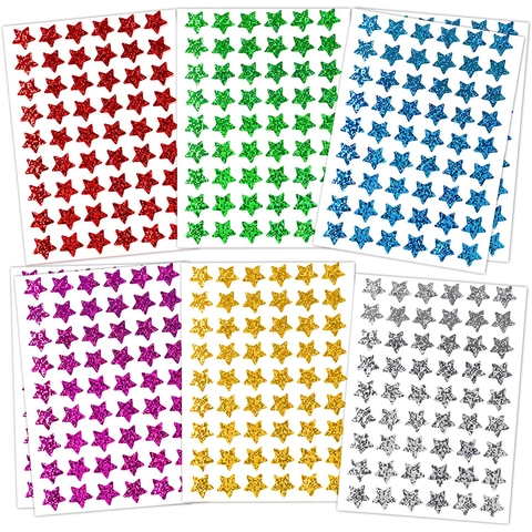 Holografische Stern Aufkleber Glitzer Belohnungstabelle Dekoration Für Lehrer Schüler Klassenzimmer Schule Planung Kleine Aufkleber
