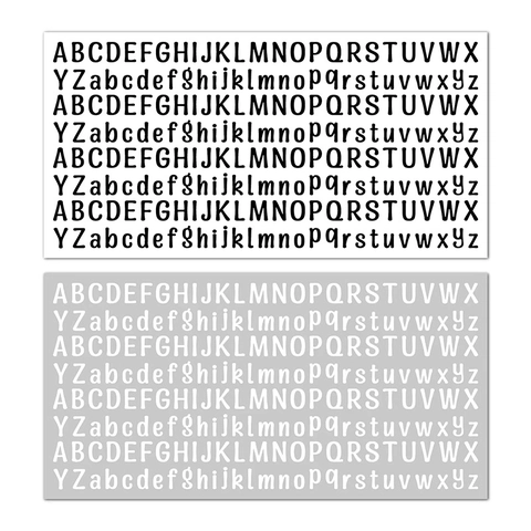 Waterproof Vinyl Alphabet Letter Stickers DIY Number Decals For Cup Laptop Mailbox Home Decoration Black White