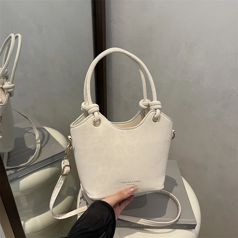 Bolso de Cubo con Estampado de Leopardo de Moda para Mujer Bolso de Mano de Gran Capacidad Elegante Bolso Bandolera de Cuero PU con Asa con Nudo