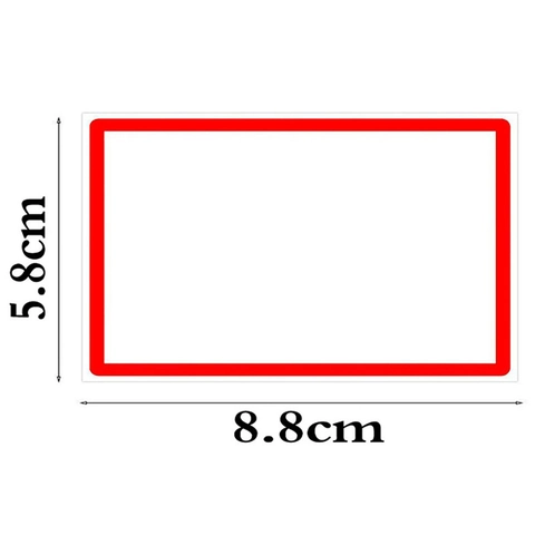 Colored Border Name Labels For Clothing School Office Self-Adhesive Rectangular Identification Sticker Labels Multicolor Border Name Tags