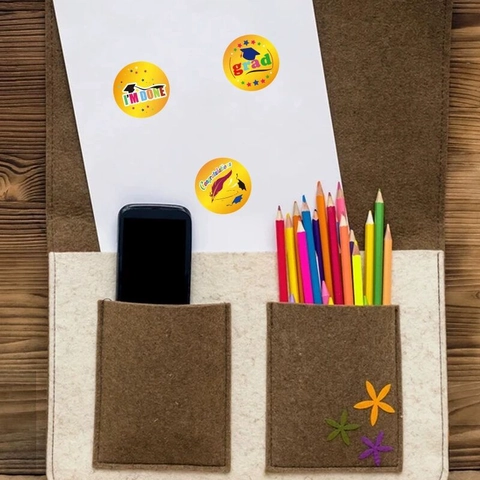 Abschluss Aufkleber Congrats Grad Runde Selbstklebende Etiketten Für Party Dekorationen Geschenke Schule Studenten Festlich