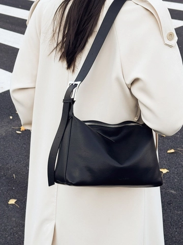 Bolso Tote de Cuero PU Vintage Bolso Bandolera Mujer Gran Capacidad Commuter Bolso Hobo Minimalista Color Sólido Correa Ancha