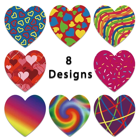 Adesivi a Forma di Cuore San Valentino Etichette Decorative Autoadesive per Confezioni Regalo Sigillo Buste Scrapbooking Fai da Te