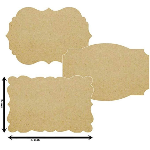 Vintage Kraft Paper Adhesive Label Stickers Wavy Edge DIY Baking Seal Tags For Gift Packaging Jars Decorative Labels Roll