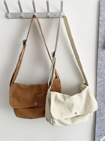 Vintage Canvas Messenger Tasche Für Damen Große Kapazität Umhängetasche Mit Verstellbarem Riemen Lässig Pendeln Schultertasche