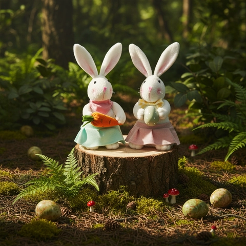 Osterhase Plüsch Zwerg Puppe Mit Karotte Und Osterei Süße Kaninchen Elf Figur Tisch Ornament Für Osterparty Dekoration Geschenk