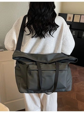 Borsa Tote da Donna a Grande Capacità in Nylon Impermeabile Borsa da Viaggio a Tracolla per Lavoro Pendolarismo
