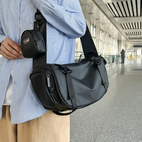 Large Capacity Oxford Cloth Travel Bag For Women Casual Messenger Shoulder Bag Multi Functional Waterproof Sport Gym Bag