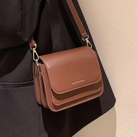 Dames Vintage PU Leer Vierkante Crossbody Tas Flap Accordeon Schoudertas Handtas Grote Kleine Maat Effen Kleur Reizen Dagelijkse Portemonnee