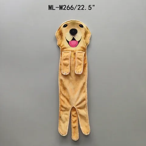 Realistic Animal Hanging Hand Towel Cute Dog Cat Soft Absorbent Microfiber Fabric Towel For Bathroom Kitchen Decoration Kids Gift