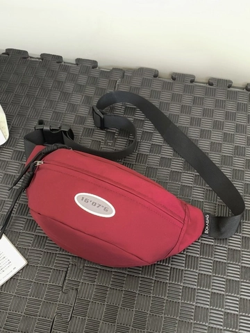 Women Men Casual Nylon Chest Bag Lightweight Sports Waist Bag Adjustable Strap Streetwear Crossbody Bag Fanny Pack