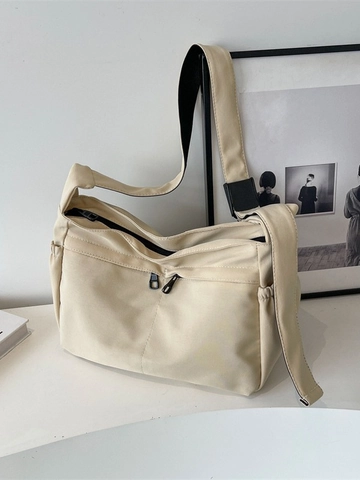 Damen Casual Leinwand Umhängetasche Große Kapazität Tote Messenger Bag Mit Verstellbarem Breitband Schultergurt Alltag Schule Tasche