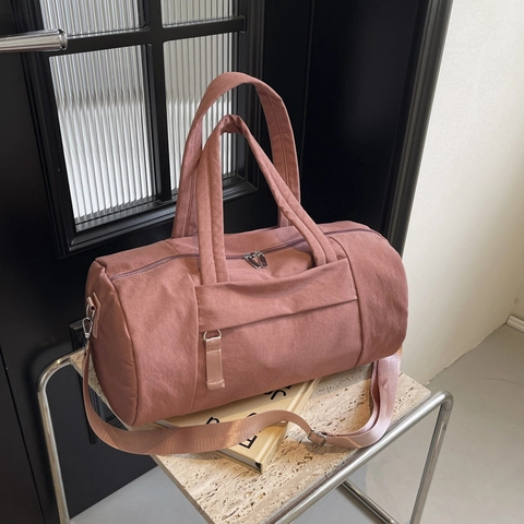 Sac de Voyage en Nylon Grande Capacité Léger Résistant à l'Usure Sac de Sport pour Femmes Décontracté Main Bandoulière