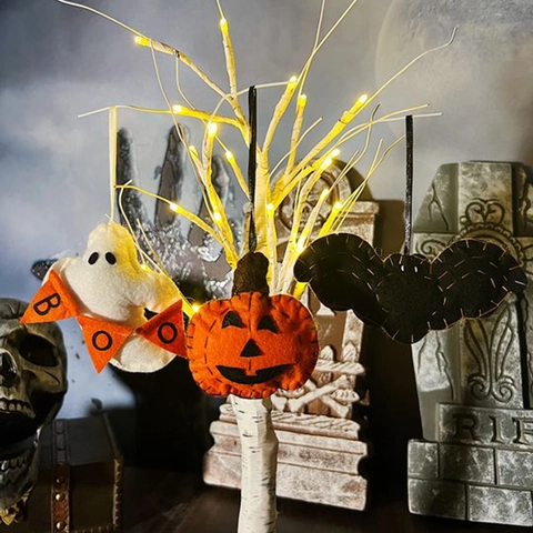 Pendentivi in Feltro Appesi per Halloween Ornamento Fantasma Zucca E Pipistrello per Festa di Halloween Decorazione Domestica