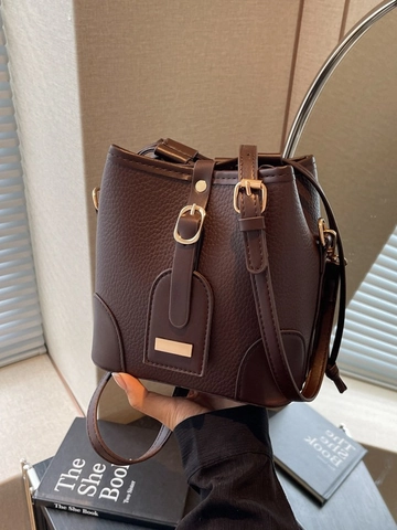 Retro Litschi Muster PU Leder Eimertasche Damen Kordelzug Schulter Umhängetasche Mode Pendeln Tasche Geschenk