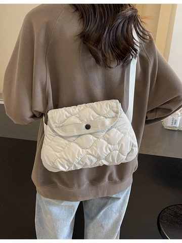 Damen Gesteppte Wattierte Umhängetasche Leichte Nylon Wolkenstil Schultertasche Für Das Pendeln Täglich Lässig Vielseitige Handtasche