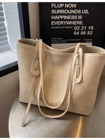 Bolso de Mano de Cuero PU Informal para Mujer Gran Capacidad Conmutar Bolso de Hombro Vintage Color Sólido para Oficina Viaje