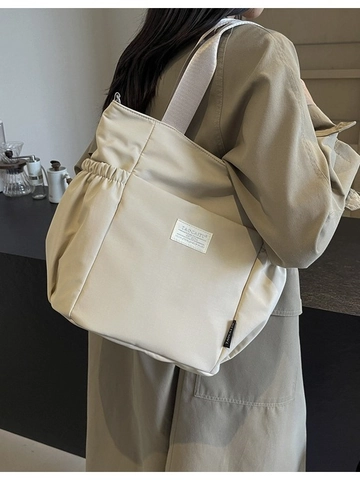Borsa Tote in Nylon Impermeabile Leggera da Donna Grande Capacità Borsa a Tracolla Larga Regolabile Casual Spalla