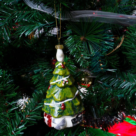 Adornos Colgantes Árbol de Navidad Plástico Diseño Papá Noel Nacimiento Decoración Hogar Accesorio Fiesta Festiva