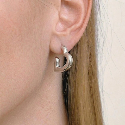 Heart Stud Earrings 304 Stainless Steel Minimalist Waterproof Hypoallergenic For Women Daily Fashion Commute