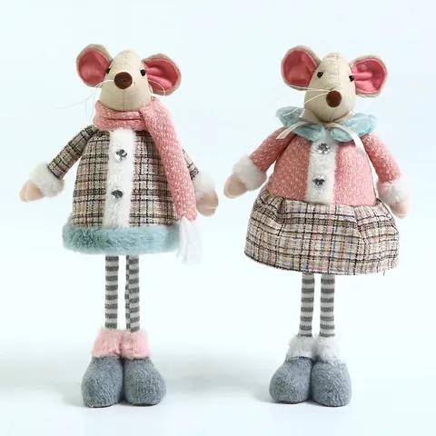 Bambole Peluche Natale Nordico Morandi Babbo Natale Pupazzo Neve Renna Gnomi Tessuto Quadri Ornamenti Tavolo Decorazione Casa