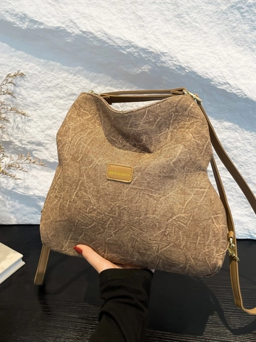 Zaino Moda Donna Texture Increspata Pelle PU Grande Capacità Borsa a Spalla Tracolla Versatile Borsa a Mano di Nicchia