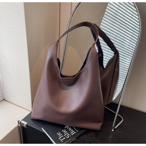 Mode Damen Kieselmaserung PU Leder Umhängetasche Große Kapazität Minimalistisch Hobo Tote Handtasche Casual Commute Shopper Tasche für Damen