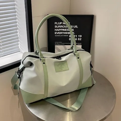 Borsa da Viaggio Oxford Grande Capacità Impermeabile Leggera Borsone da Donna Moda Casual Borsa a Mano Weekend