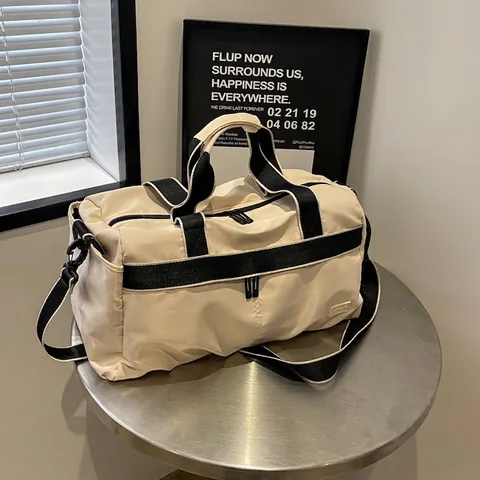 Nylon Travel Bag Waterproof Dry Wet Separation Large Gym Sports Duffel Bag For Women Men Urban Weekender Carry On Bag