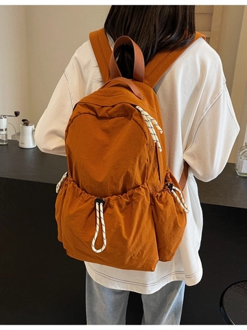 Zaino in Nylon da Donna Grande Capacità Impermeabile Leggero Casual Borsa a Tracolla da Viaggio Coulisse Zainetto Scolastico
