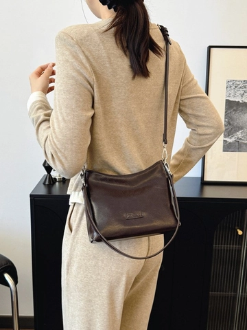 Bolso Bombonera de Cuero PU Retro para Mujer Bolso Bandolera Vintage Moderno Bolso de Hombro Color Sólido Cartera Pequeña
