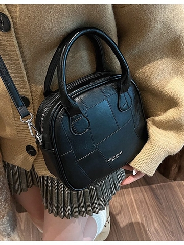 Bolso Bandolera de Cuero PU Vintage para Mujer Costuras Minimalistas Bolso Cuadrado Pequeño Con Correa Ajustable Diario