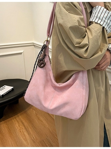 Damen Hobo-Tasche Mit Großem Fassungsvermögen Mattes PU-Leder Vintage Minimalistische Tote-Bag Mit Verstellbarem Gurt Schultertasche